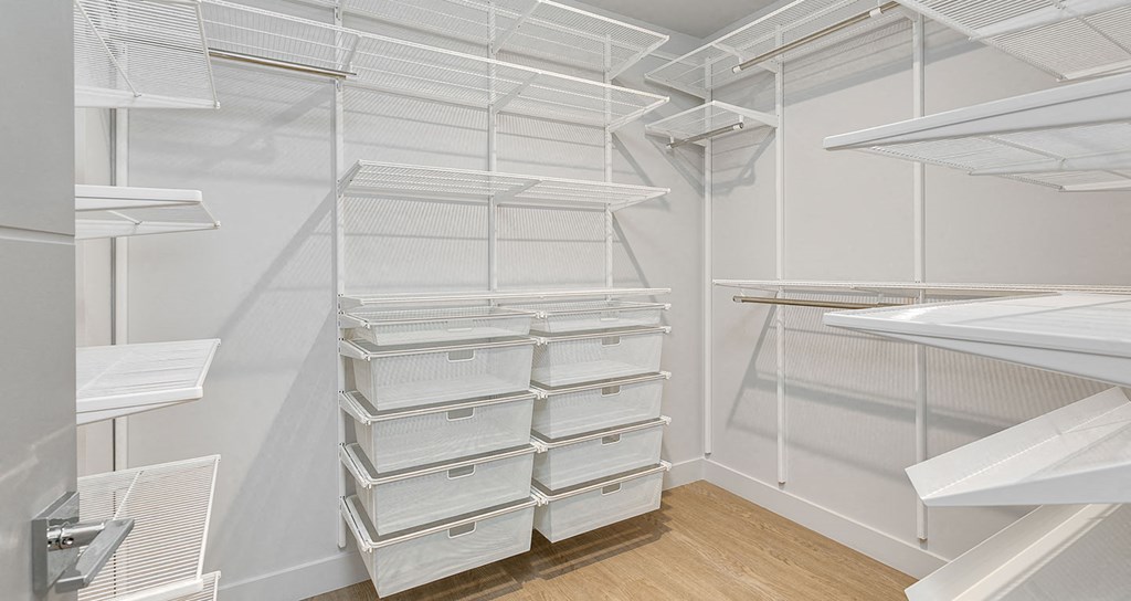 Large built-in closets