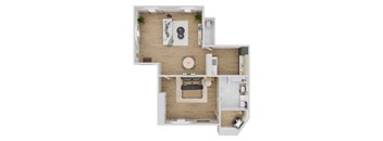 A1 Reflections at Stillwater 1 Bedroom with 508 SF