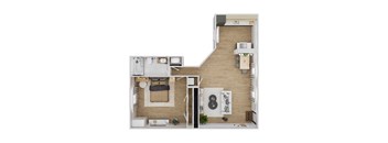 A2 Reflections at Stillwater 1 Bedroom 545 SF