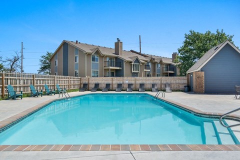 the swimming pool at our apartments