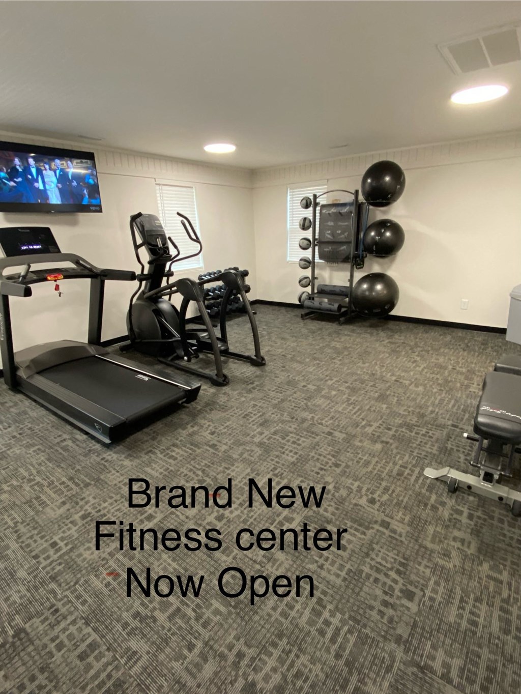 a brand new fitness center now open in our gym