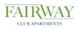The image is a logo for Fairway Club Apartments.