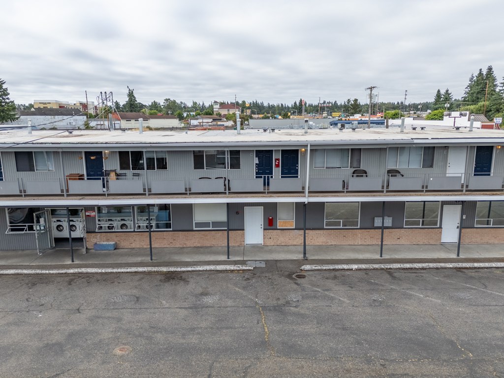 Front of property at Tyee Apartments, 4918 115th St Ct SW, Lakewood, WA 98499.