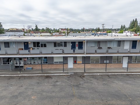 Front of property at Tyee Apartments, 4918 115th St Ct SW, Lakewood, WA 98499.