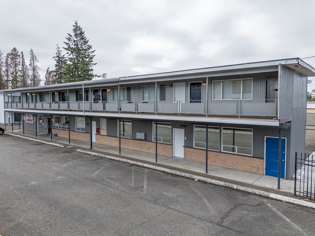 Front of property at Tyee Apartments, 4918 115th St Ct SW, Lakewood, WA 98499.