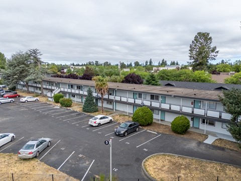 Front of property at Twin Oaks Apartments, 4801 115th St Ct SW, Lakewood, WA 98499.