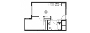 One Bedroom One Bath C