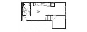 One Bedroom One Bath D