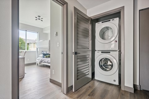 In unit laundry at Alta Crossing Apartments.