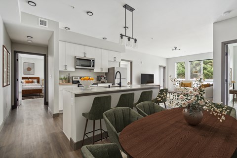 Large and spacious modern kitchens at Alta Crossing Apartments.