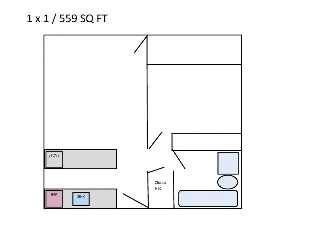 a floor plan of a room with a roommate and roommates