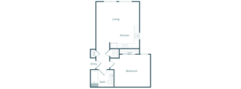 1 Bedroom 1 Bath (H)