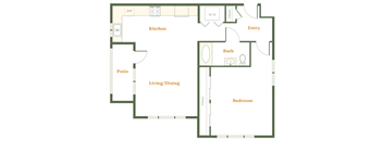1 Bedroom 1 Bath (I)