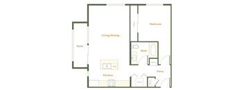 1 Bedroom 1 Bath (L)