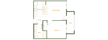 1 Bedroom 1 Bath (N)