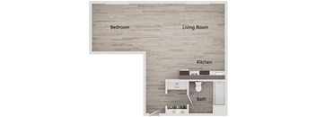 One Bed One Bath North