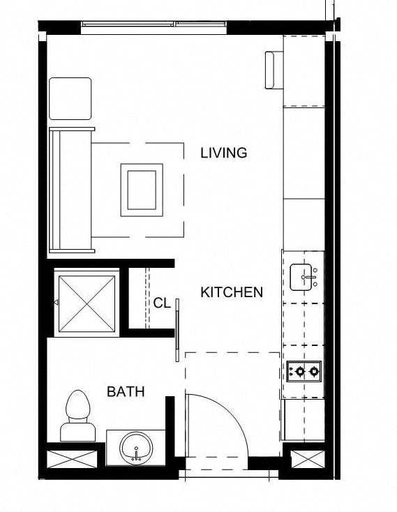 a floor plan of a small house with bedrooms and a bathroom