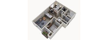 Two Bedroom One Bath