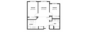 Two Bedroom One Bath