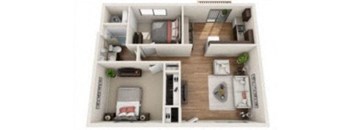 Two Bedroom One Bath