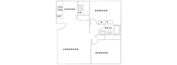 Two Bedroom One Bath