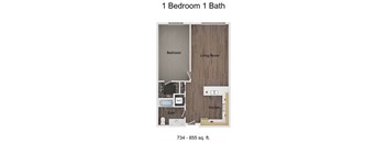 1 Bedroom 1 Bath
