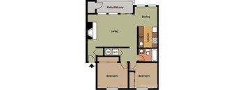 Two Bedroom One Bath