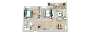 2 Bedroom 1 Bath