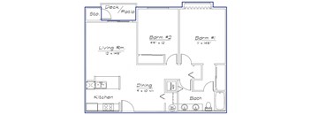 2 Bedroom 1 Bath