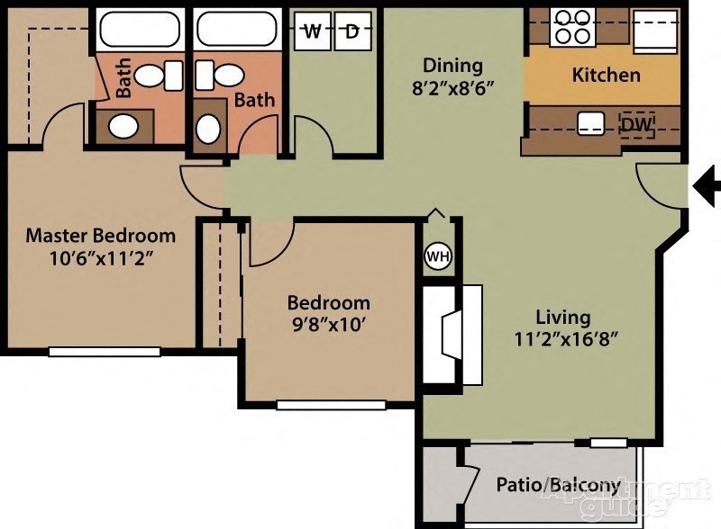 a floor plan of a two story house with a kitchen and a living room