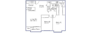 2 Bedroom 2 Bath (A)