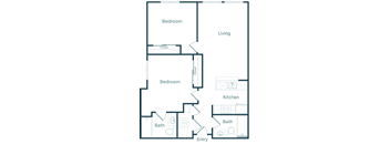 2 Bedroom 2 Bath (C)