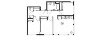 Three Bedroom One Half Bath B