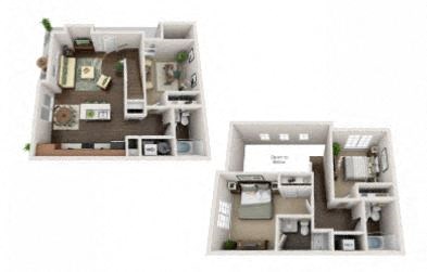 2 bedroom floor plan  the grove apartment homes