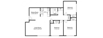 Three Bedroom One Bath