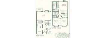 Three Bedroom and Two and Half Bath