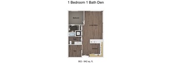 1 Bedroom 1 Bath Den