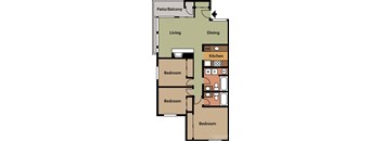 Three Bedroom Two Bath