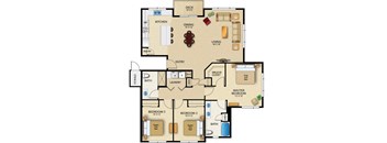3 Bedroom 2 Bath (C4)