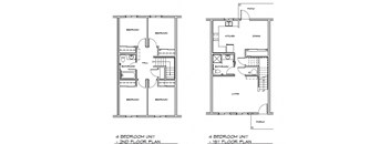 Four Bedroom One Half Bath