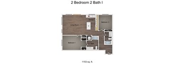 2 Bedroom 2 Bath I