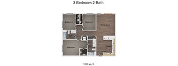 3 Bedroom 2 Bath