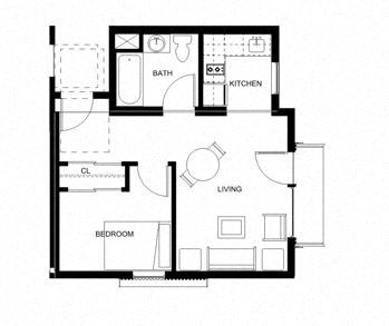 a black and white floor plan of a house