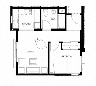 a black and white floor plan of a house
