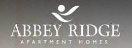 the abbey ridge apartment homes logo is shown on a screen