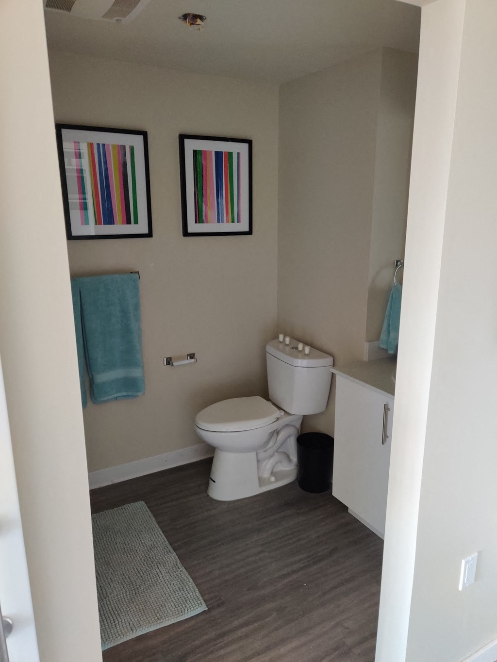 a small bathroom with a toilet and a sink