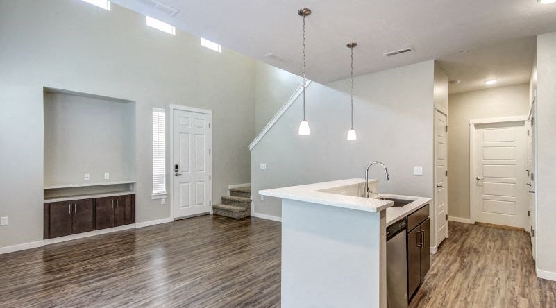 Built in bar or workspace