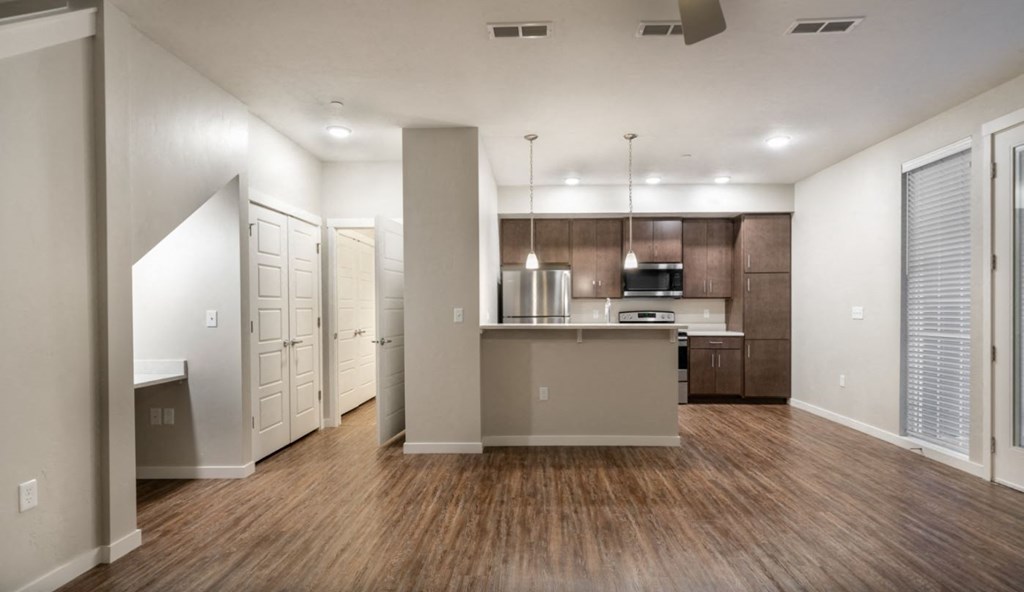 2 & 3 bedroom townhome with open kitchen