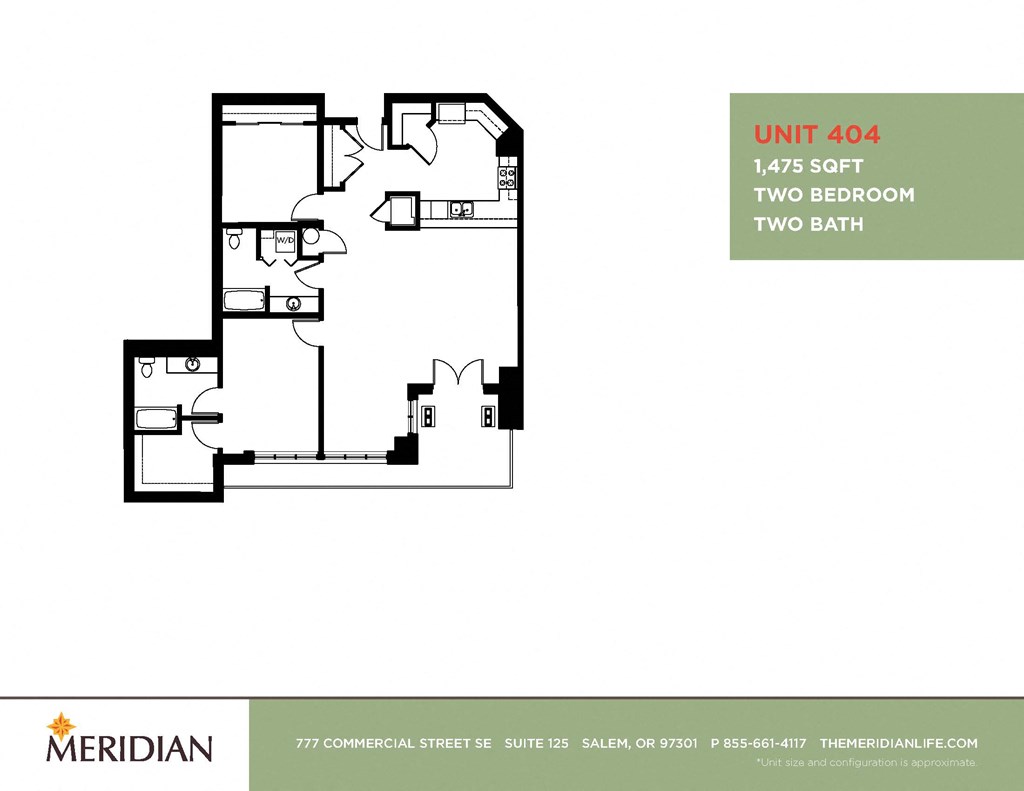 a floor plan for two bedrooms and a bathroom