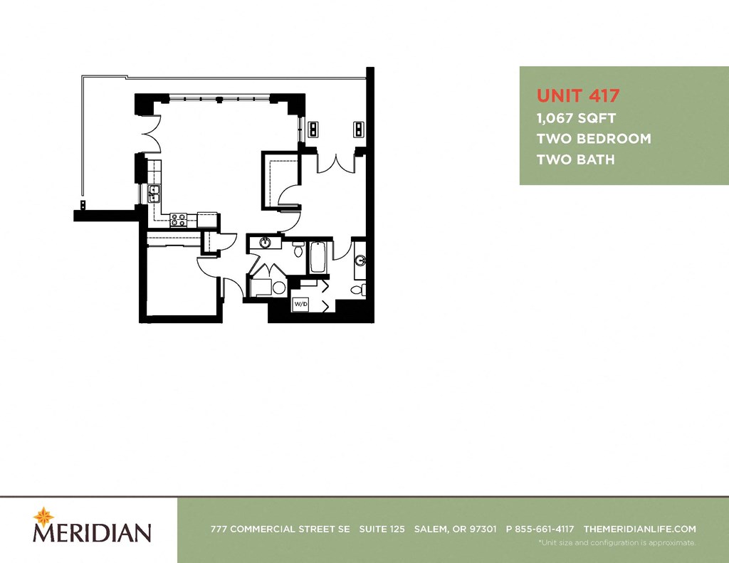 a floor plan for two bedrooms and a bathroom